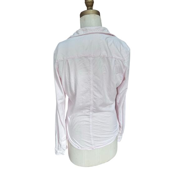 Frank & Eileen "Eileen" Relaxed Button Up Shirt in Pale Pink sz sm - Picture 5 of 7
